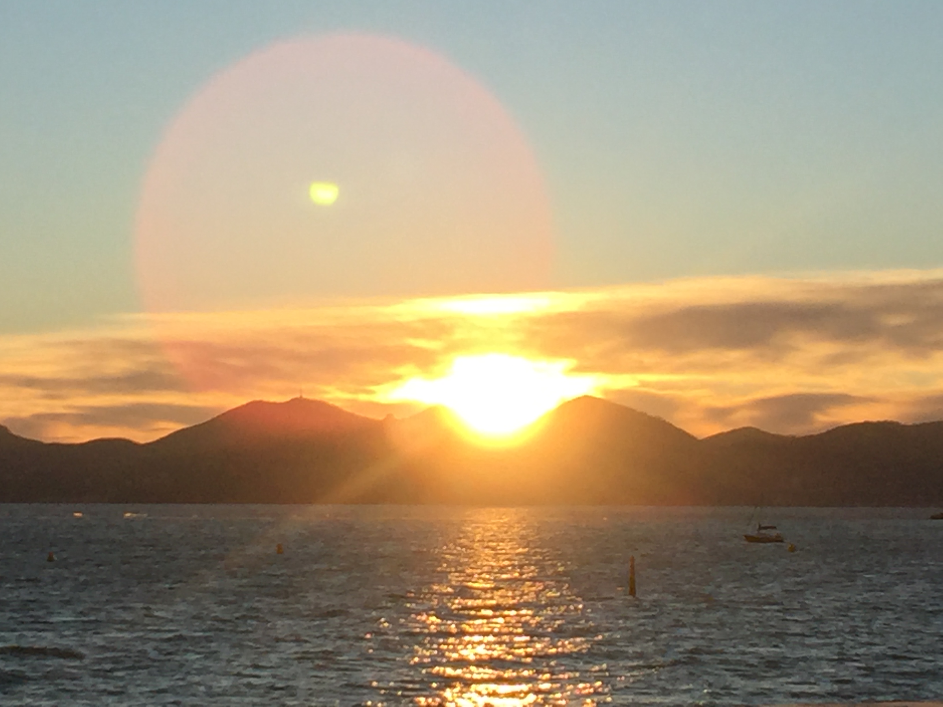 coucher de soleil à Antibes, ...